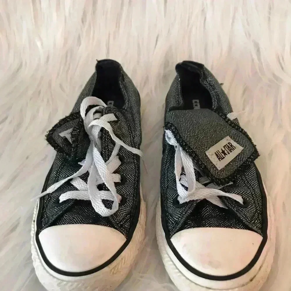 CONVERSE ALL STAR NAVY/SILVER SIZE 13